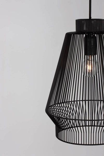 Druciana lampa wisząca GUAYMAS LE42928 Luces Exclusivas loftowa czarna