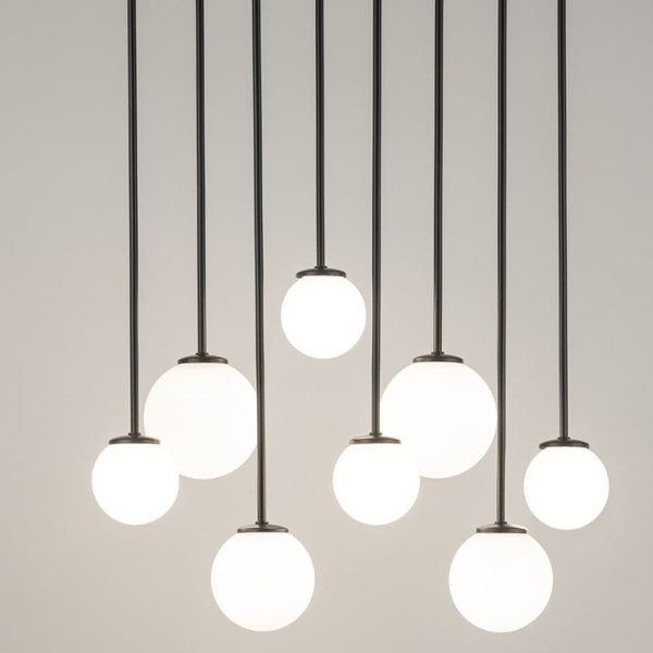 Salonowa lampa sufitowa molekuły Tulia 33495 Sigma kule biała czarna