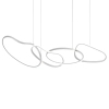 Pierścieniowa lampa wisząca Fonte PND-22412-S4-WH LED 60W 3000-6000K biała