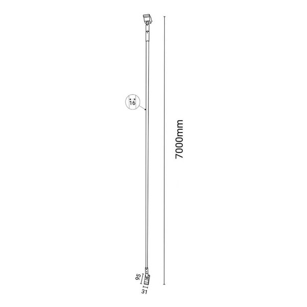 Liniowa oprawa sufitowa SURIKA 6038 Shilo LED 63W 4000K do sypialni czarna