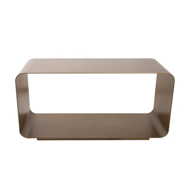 Metalowy stolik kawowy NOURA MM001501100368 złoty do salonu 40cm