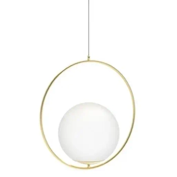 Wisząca lampa szklana Jumbo AZ4983 ball kula złota