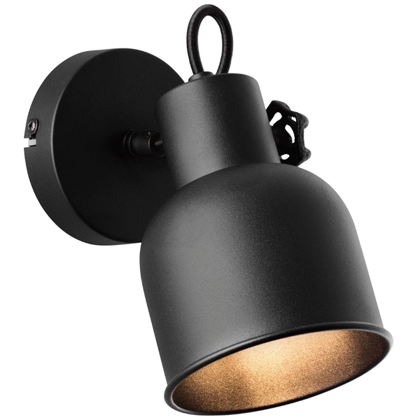 Lampa ścienna Rolet 49610/76 Brilliant regulowana loft czarna