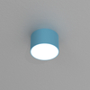 Okrągła lampa sufitowa Dixie metalowy downlight niebieski