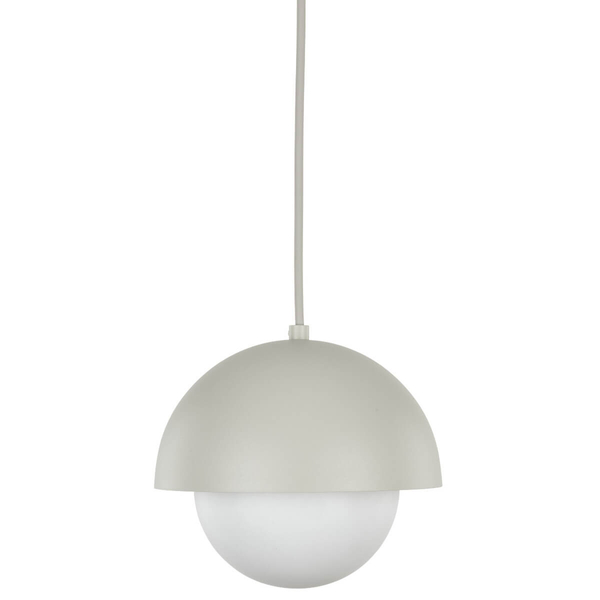 Zwisająca lampa do jadalni Bono 10205 kopuła ball biała beżowa