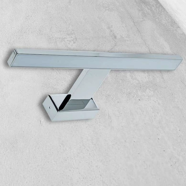 Kinkiet LAMPA ścienna SHINE ML029 Milagro metalowa OPRAWA LED 7W 4000K nad lustro do łazienki galeryjka IP44 chrom