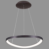 LAMPA wisząca MORFI 5355-848ROP-BC-3 Italux metalowa OPRAWA okrągły ZWIS pierścień LED 48W 3000K ring biały kawowy