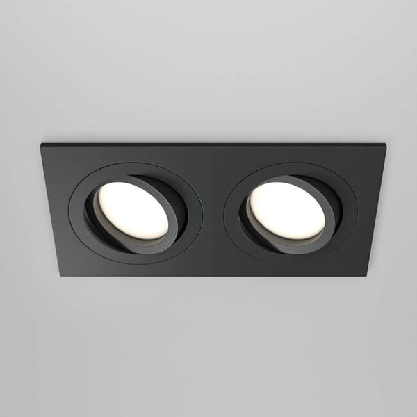 Wpuszczana lampa sufitowa Atom DL024-2-02B spot czarny