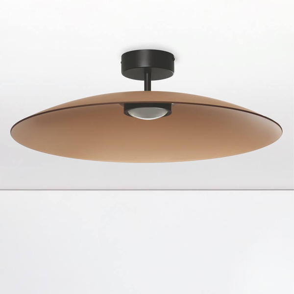 Lampa nasufitowa PECA LE44276 LED 17W 3000K plate brązowa czarna