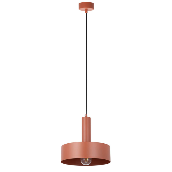 Lampa wisząca nad stół Vitrum 41115 do jadalni krążek ceglana