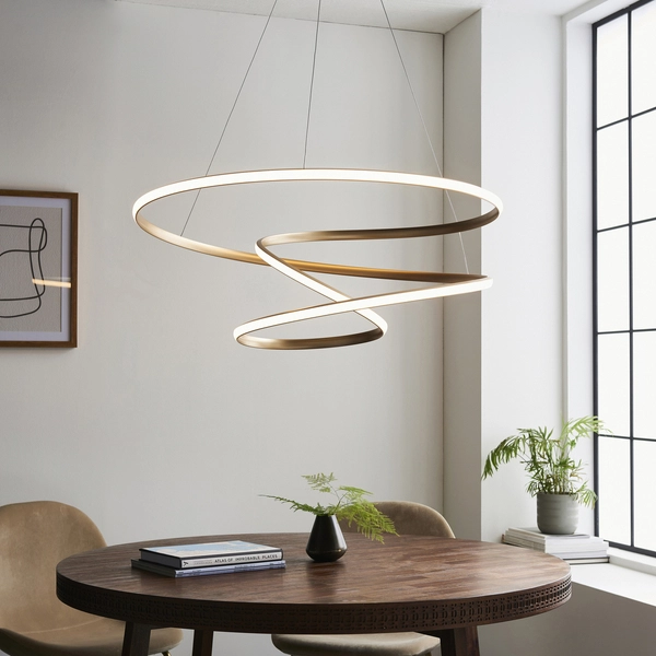 Żyrandol designerski L&-197639 Light& LED 88W 3000K ring złoty
