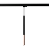 Wisząca lampa 3-fazowa MOZAICA MYL.00027 rurka z żarówką czarny miedziany