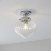 Łazienkowa lampa sufitowa Chestona 96489 Endon szklana IP44 przezroczysty chrom