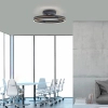 Sterowany pilotem plafon PURE E-LOOP czarny 6552-18 1xLED 33W 2700-5000K ze zmienną barwą