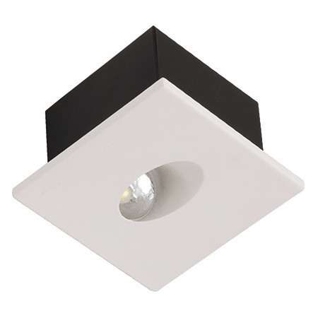 Schodowa LAMPA ścienna HL957L 02616 Ideus podtynkowa OPRAWA metalowa LED 3W 4000K kwadratowy WPUST biały