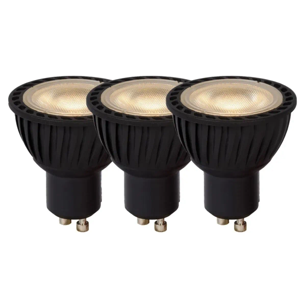 Ledowe żarówki 49006/16/30 GU10 LED 5W 3000K 330LM czarny