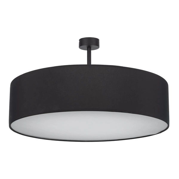 Okrągły plafon sypialniany Rondo 4245 TK Lighting tkaninowy czarny biały