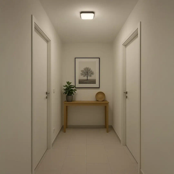 Ledowy plafon sufitowy Nemo ML1835 LED 11W 4000K kwadratowy czarny