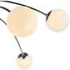 Molekułowa lampa sufitowa PUGLIA  chromowana szklana G9 6-punktowa do jadalni PUG6450