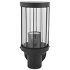 Kinkiet LAMPA ścienna FIORD 312303 Polux metalowa OPRAWA elewacyjna IP44 czarna