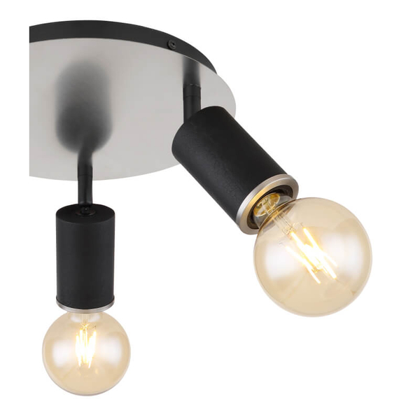Kierunkowy plafon Joseba 54032-3B reflektorki czarne