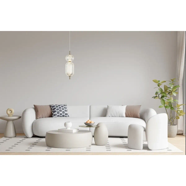 Nowoczesny okrągły żyrandol Corado PND-81438-1C-GD LED 15W 3000K złoty