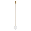 Lampa wisząca Kier 10306 szklana ball do salonu biała złota