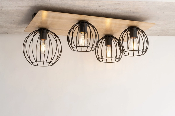 Plafoniera loftowa Cyber 32360 przysufitowe kule metalowe czarne