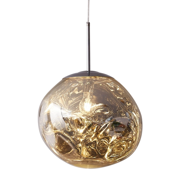 Lampa wisząca bańka GLAM MP-1239-280 chrome połyskująca miedziana