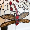 Stołowa lampka z włącznikiem Dragonfly 64085 witrażowa tiffany kolorowa