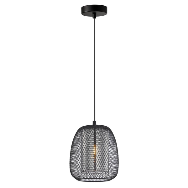 Wisząca lampa Amiria PND-28612-BK-SG Italux druciana zwis do jadalni czarna
