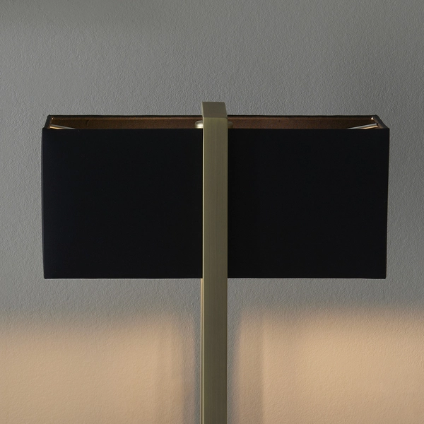 Stołowa lampa frame L&-193061 Light& z abażurem czarnym mosiądz