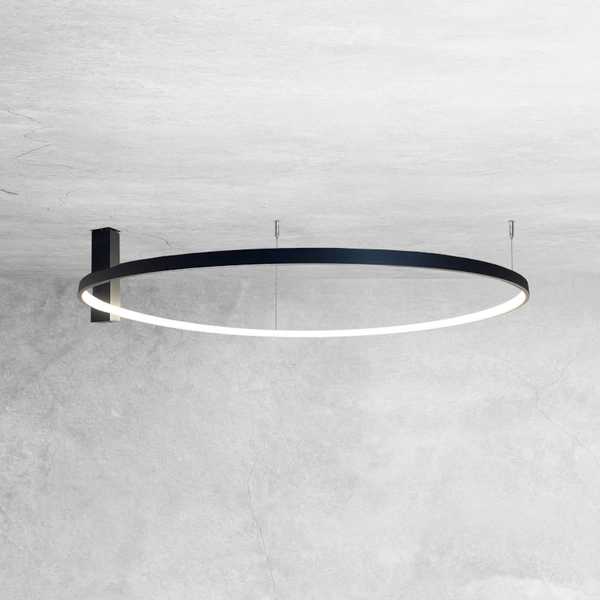 Sufitowa lampa okrągła Agari 1342 LED 54W 4000K do sypialni czarna