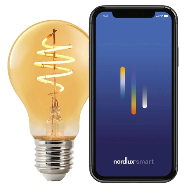 Ściemnialna żarówka Smart 2170102747 Nordlux dioda LED 4,7W 2200K bursztynowa