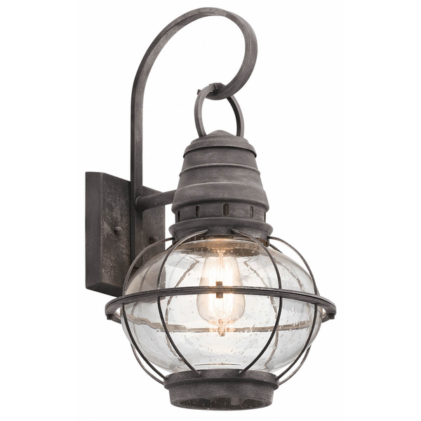 Elewacyjna lampa latarnia Bridge Point KL-BRIDGEPOINT-L IP44 cyna