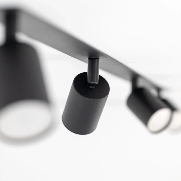 Podtynkowa lampa do przedpokoju Nex 10801 tubki na belce czarny