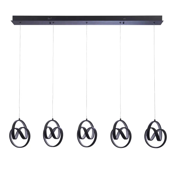 Wisząca lampa ledowa Cosma 97624 LED 70W 3000K czarny biały