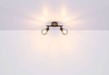 Sufitowa lampa reflektorowa Xara 54802S-2H czarna drewno