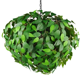 Lampa wisząca do jadalni Leavy R10464015 RL Light liście zielona czarna