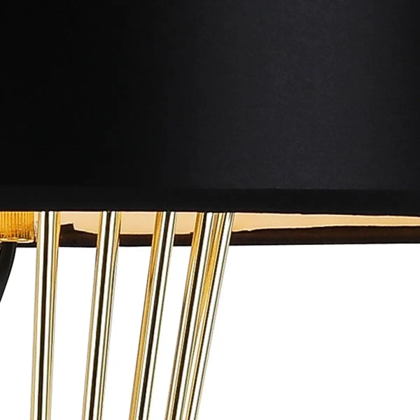 Lampa stołowa hampton Filo MT1235 Step druciana złota czarna