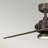 Wentylator z lampą LED Xety brązowy czarny KLF-XETY-56-OZ 11W 4000K