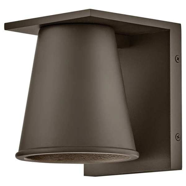 Lampa ścienna na balkon Hans HK-HANS-S-ABZ tuba stożek IP44 brązowy