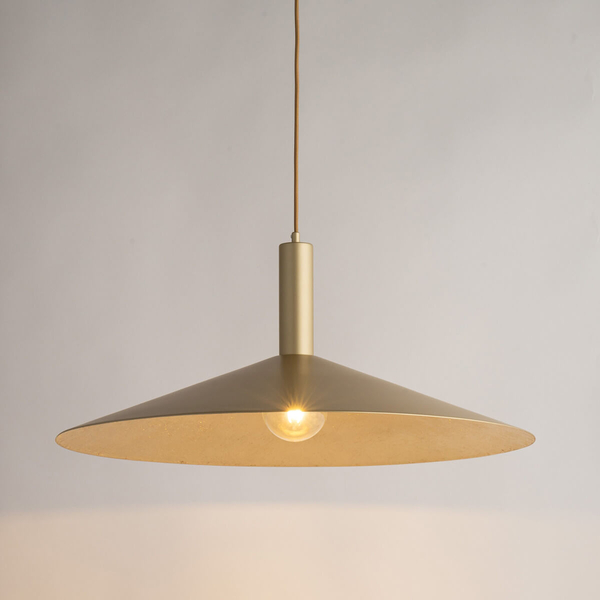 Zwisająca lampa nad stół Capri 41007 Sigma do kuchni stożek złota