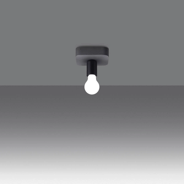 Plafon do jadalni Tavo SL.1156 sopel szary czarny