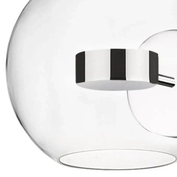 Kulista lampa ścienna Enceladus W0428-01D-F4AC Zumaline LED 5W 3000K chrom