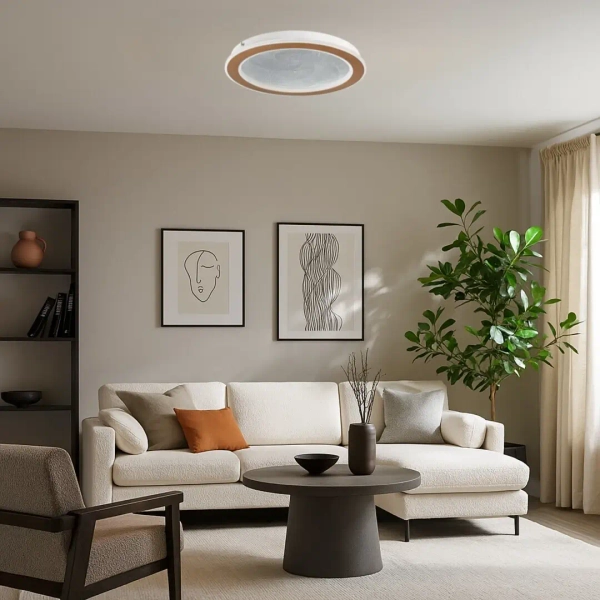 Ringowy plafon sufitowy Zofrael 71281 LED 24W 3000-6500K złoty