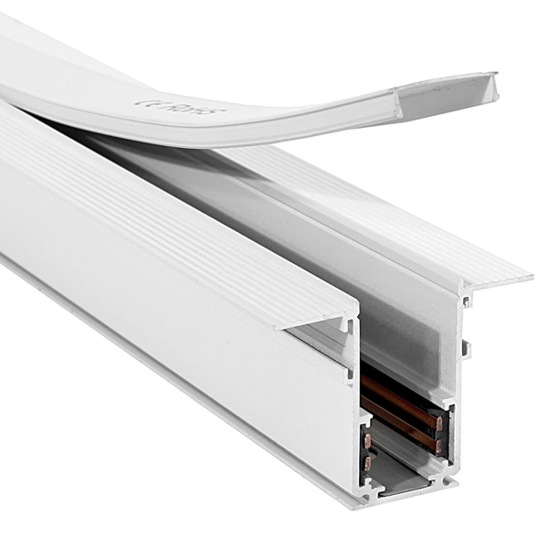 Szynoprzewód podtynkowy magnetyczny 826 Domeno LED metalowy biały