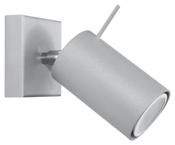 Kinkiet LAMPA ścienna Ring SL.0449 Sollux regulowana OPRAWA metalowa tuba szara