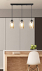Wisząca lampa na listwie Bistro 33-00545 Candellux szklane tuby czarne