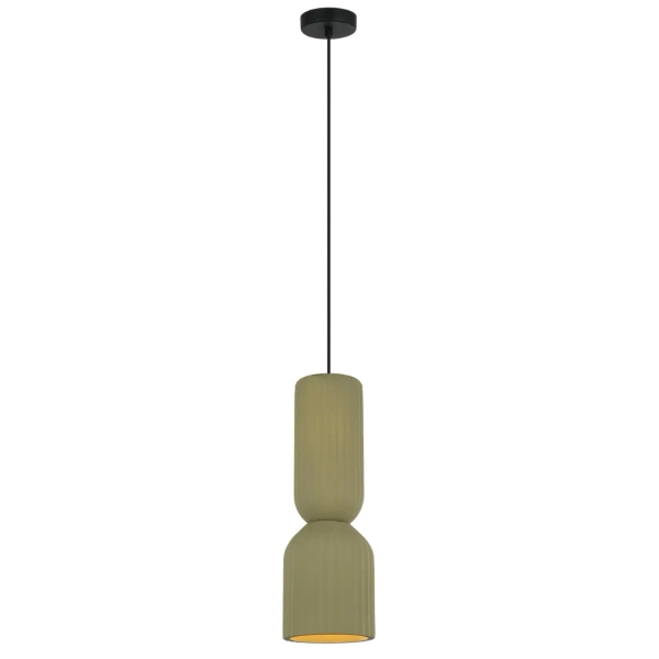 Ceramiczna lampa wisząca Balera LP-0309/1P Green skandynawska zielony